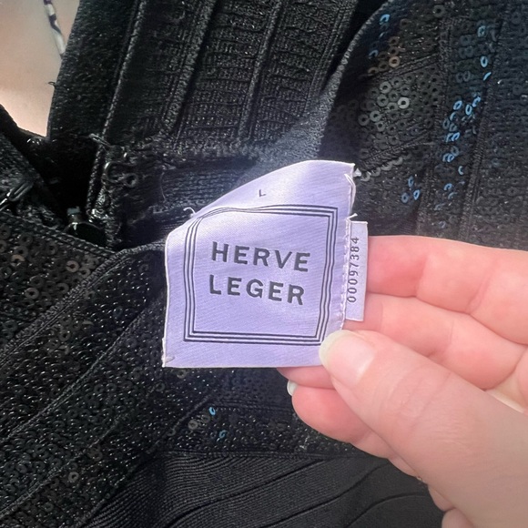 Herve Leger sequin bandage dress - Picture 5 of 7